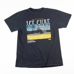 Ice Cube It Was a Good Day Graphic T Shirt Black Men’s Large West Coast Rap Tee